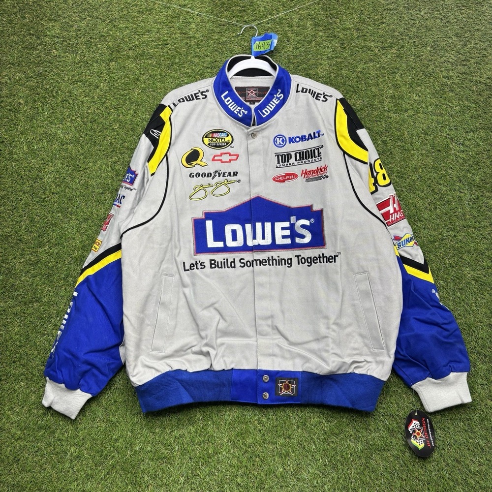 Lowes Jimmie Johnson Racing Jacket Mens XL CHASE AUTHENTICS Nascar Zip NWT